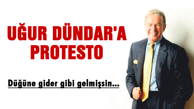 Uğur Dündar'a protesto: 'Düğüne gider gibi gelmişsin, git buradan...'