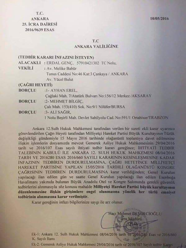 MHP'den çağrı: Kongreyi engelleyin