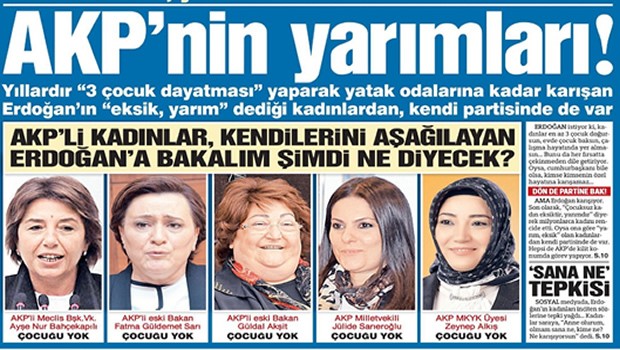 Sözcü Fena Çaktı 'AKP'nin Yarımları'