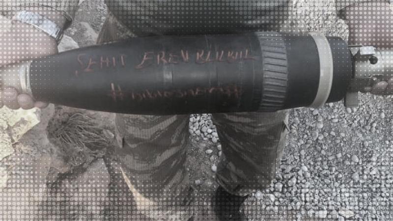 Türk askeri  bombaların üzerine 'İyi ki varsın Eren' yazdı
