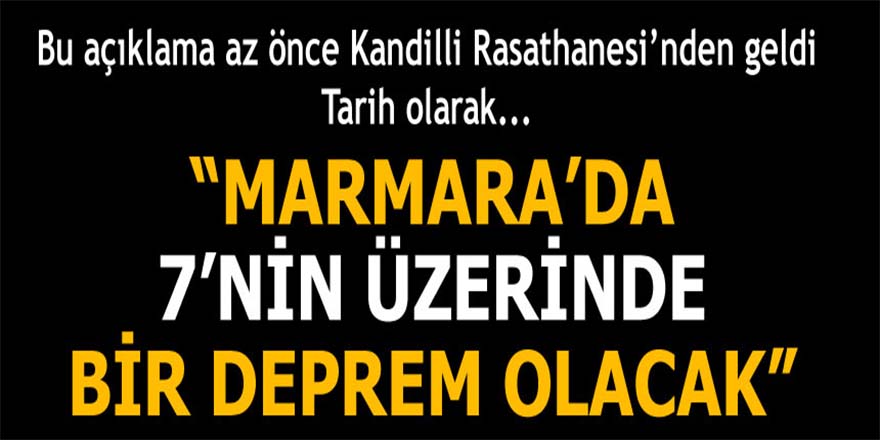 İstanbul için korkutan açıklama: "7'nin üzerinde bir deprem olacak"