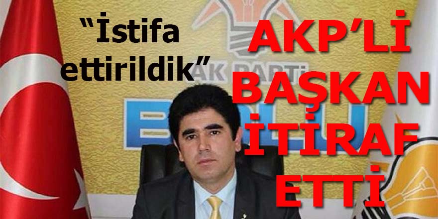 AKP'li Başkan itiraf etti