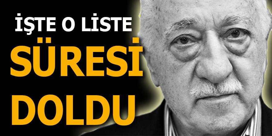 FETÖ'nün süresi doldu