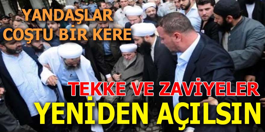Yandaş yazardan flaş öneri: "Tekke ve zaviyeler yeniden açılsın"