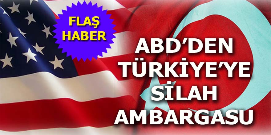 ABD'den Türkiye'ye silah ambargosu
