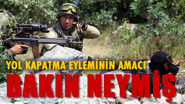 PKK'nın yol kapatma eyleminin amacı ortaya çıktı