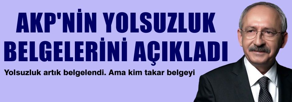 Rüşvetin yolsuzluğun belgesini açıkladı