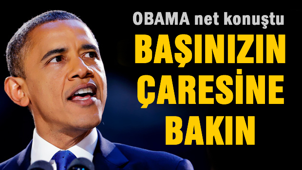 OBAMA net konuştu