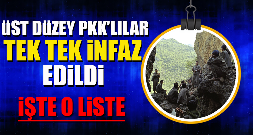 Üst düzey PKK'lılar tek tek infaz edildi