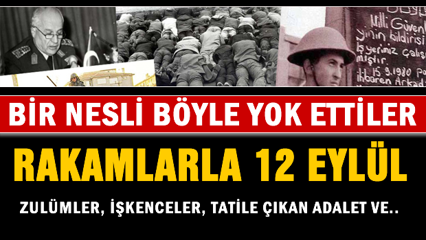 Rakamlarla 12 Eylül'de ne olmuştu?