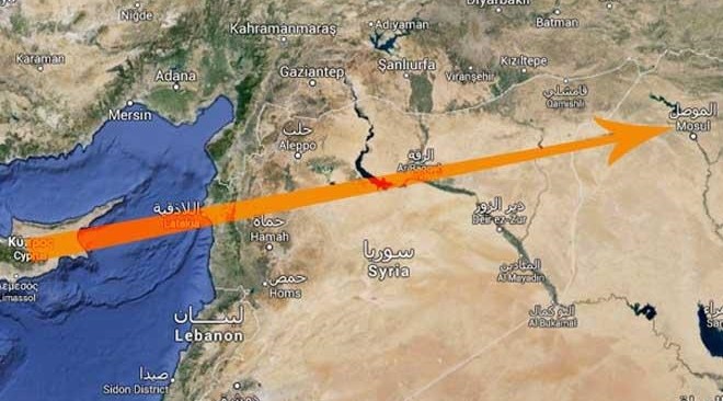 Kıbrıs üzerinden bombalanacak