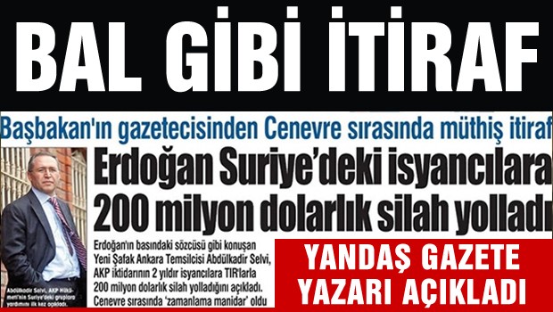 Türkiye'den Suriye'ye 200 milyar dolarlık silah