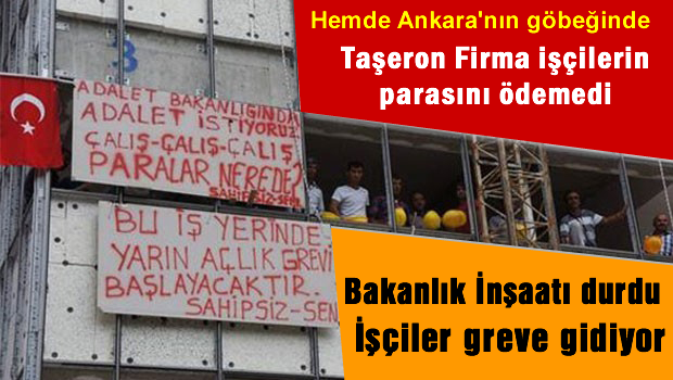 Taşeron paraları ödemedi