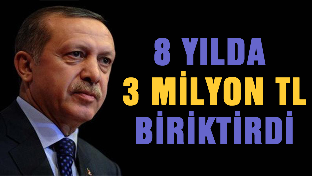 8 yılda 3 milyon lira biriktirdi