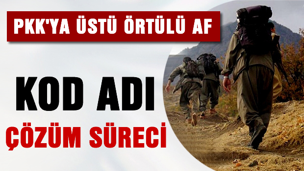 Kod Adı 'çözüm süreci' PKK'ya üstü örtülü af