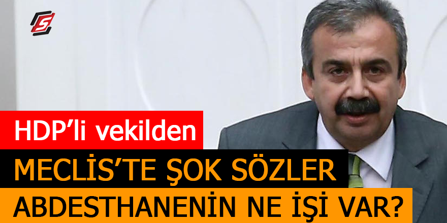 HDP’li vekilden Mecliste şok sözler! Abdesthanenin ne işi var?