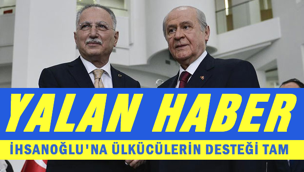 Bahçeli ve İhsanoğlu ters düştü