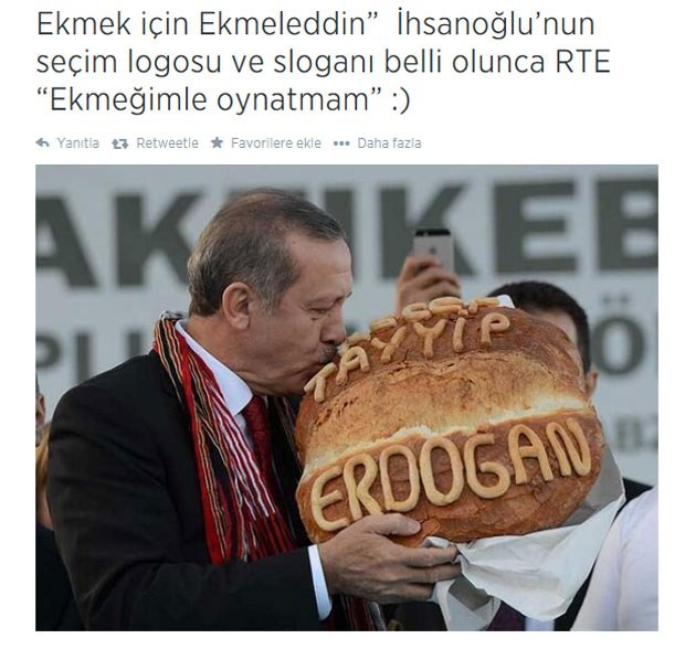 'Ekmeğimi Ekmeleddin'e kaptırmam'