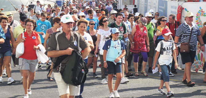 Turist sayısında büyük artış