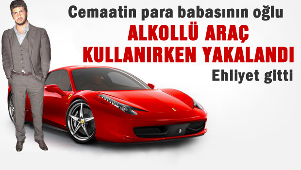 Akın İpek'in alkollü oğlu ehliyeti kaptırdı