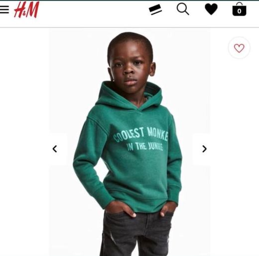 "Ormanın en havalı maymunu" yazısı nedeniyle  H&M'e ırkçılık suçlaması