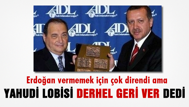 Yahudi Kongresi Erdoğan'a Verilen Cesaret Ödülünü Geri İstedi