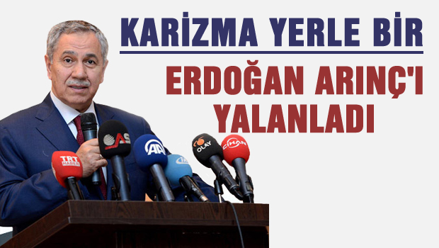 Arınç, Yine ters köşeye yattı