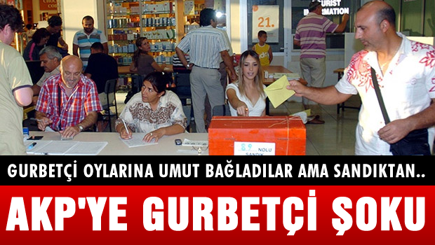 AKP'ye gurbetçi şoku!