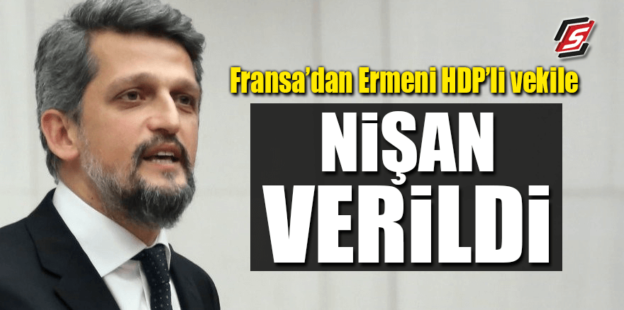 Fransa'dan Ermeni HDP'li Vekile nişan verildi