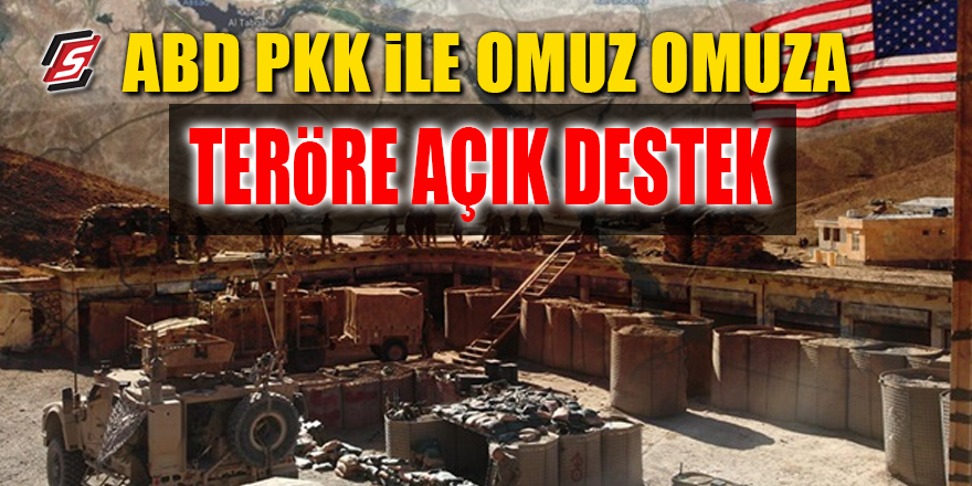 ABD PKK ile omuz omuza! Teröre açık destek