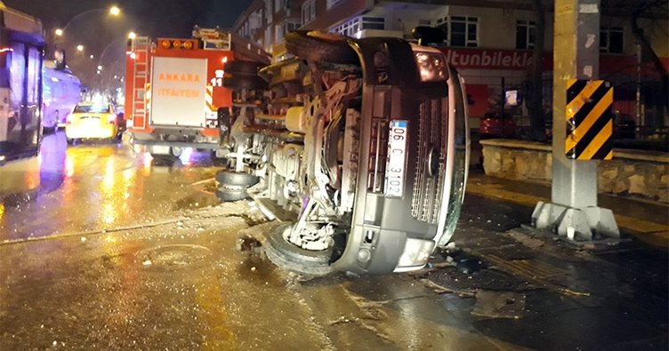 Ankara’da feci kaza: Yaralılar var