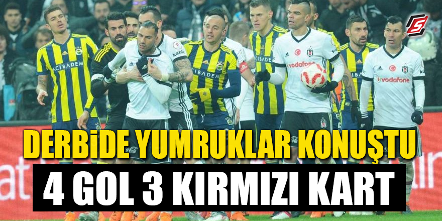 Beşiktaş – Fenerbahçe derbisinde ortalık karıştı! Maç berabere bitti