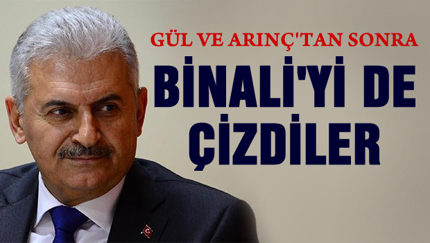 Gül ve Arınç'tan sonra Binali'yi de çizdiler