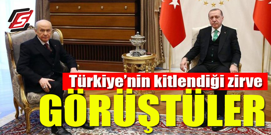 Türkiye'nin kitlendiği zirve! Erdoğan ve Bahçeli görüştü