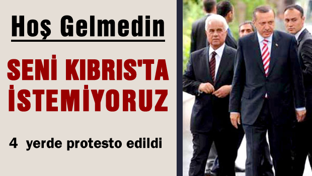 Erdoğan'a hoş olmayan karşılama KKTC'de