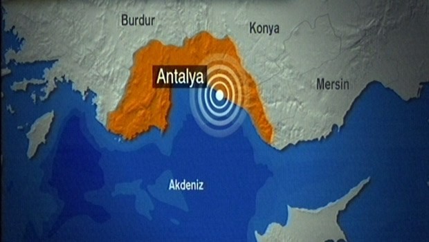 Antalya'da 5.2 şiddetinde deprem