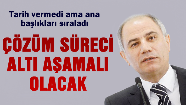 Çözüm süreci 6 aşama halinde olacak