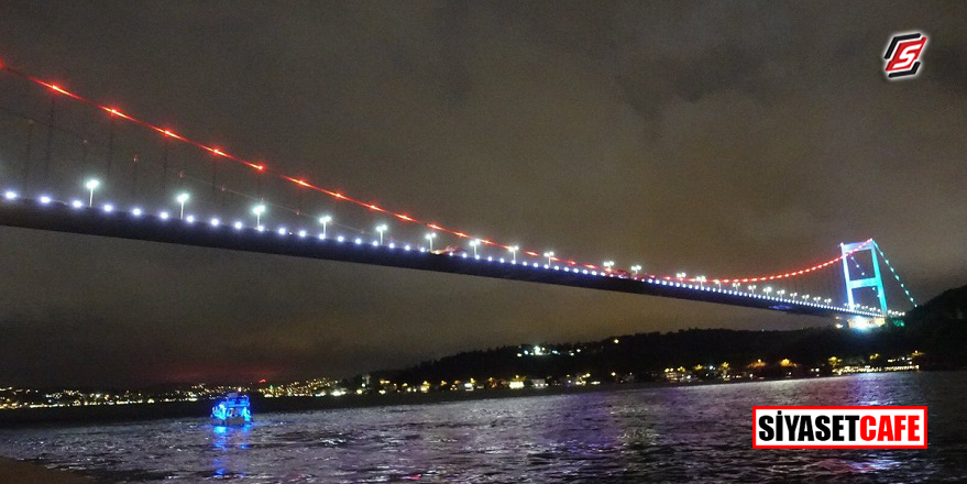FSM Köprüsünde Azerbaycan renkleri!