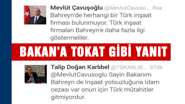 Bakana 'kapak' gibi yanıt