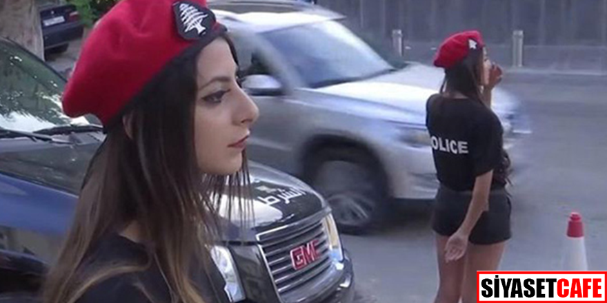 Kadın polislere şortlu tişörtlü üniforma