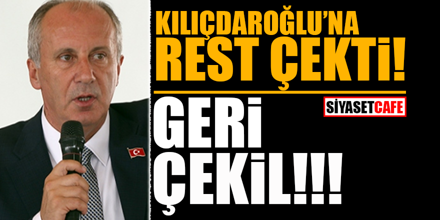 Kılıçdaroğlu'na rest çekti! Geri çekil  