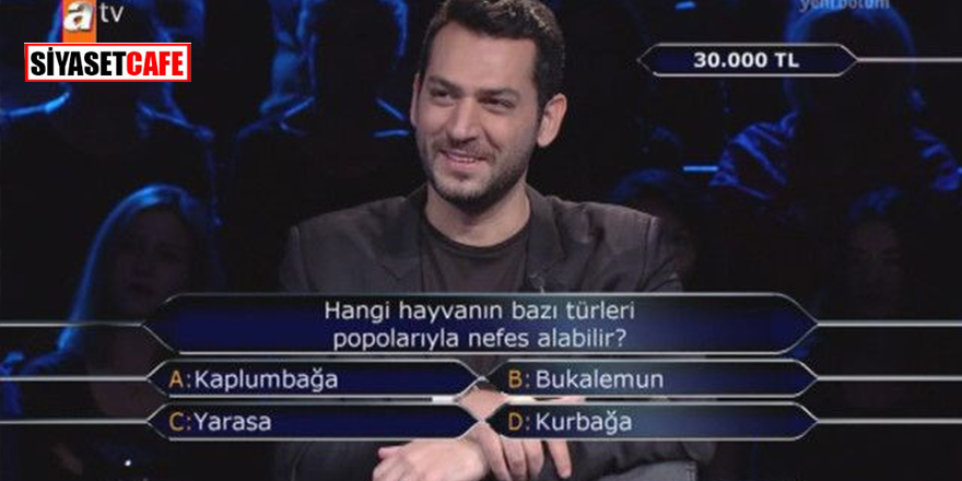 Kim Milyoner Olmak İster'de ilginç soru