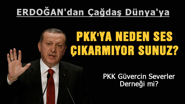 Ey dünya PKK'ya niye ses çıkarmıyorsun?