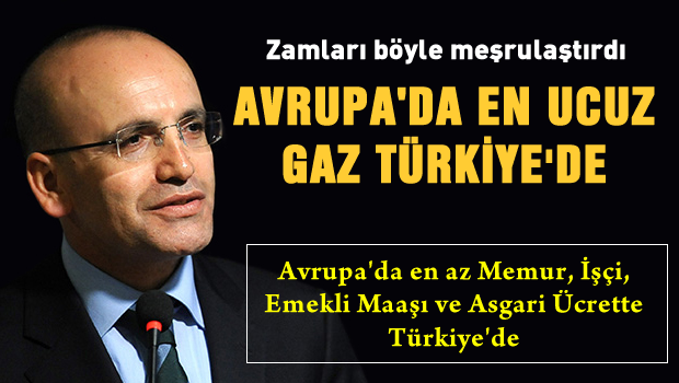 Şimşek: En ucuz doğalgaz Türkiye'de