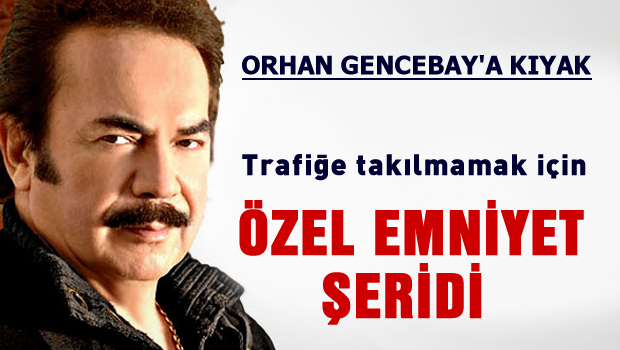 Orhan Gencebay'a özel emniyet şeridi kartı
