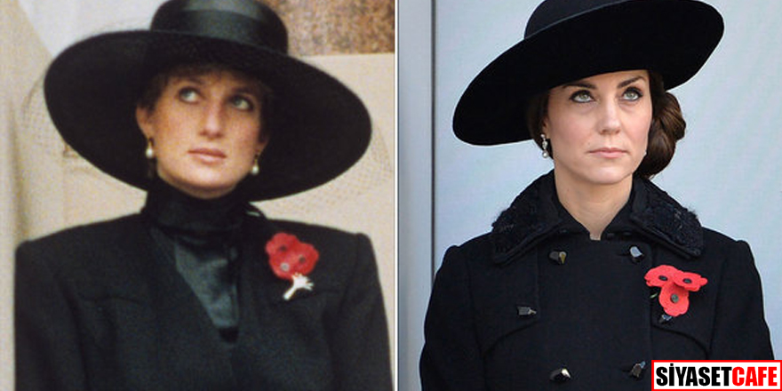 Lady Diana ve Kate Middleton'un stil benzerliği