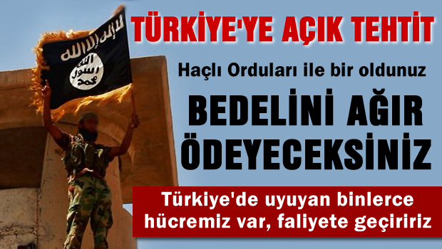 TÜRKİYE'YE AÇIK TEHDİT 'Türkiye'de binlerce uyuyan hücremiz var'