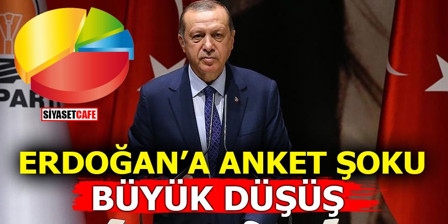 Erdoğan'a anket şoku! Büyük düşüş