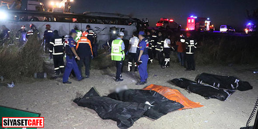 Aksaray'da yolcu otobüsü devrildi: Çok sayıda ölü var