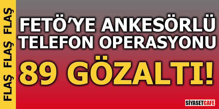 FETÖ'ye Ankesörlü telefon operasyonu!